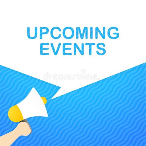 Upcoming Events Origami Style Speech Bubble Banner Sticker Design