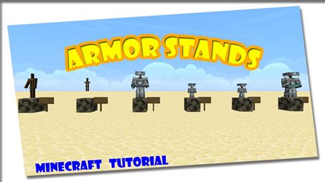 Minecraft Tutorials Verschiedene Armor Stands 18 Commands Marvin