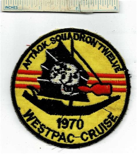 Vietnam War Us Navy Attack Squadron 12 Westpac Cruise 1970 Shoulder