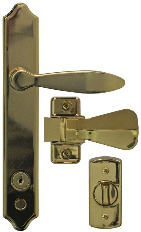Ideal Security Inc Deluxe Storm Door Handle Set With Deadbolt E Coat