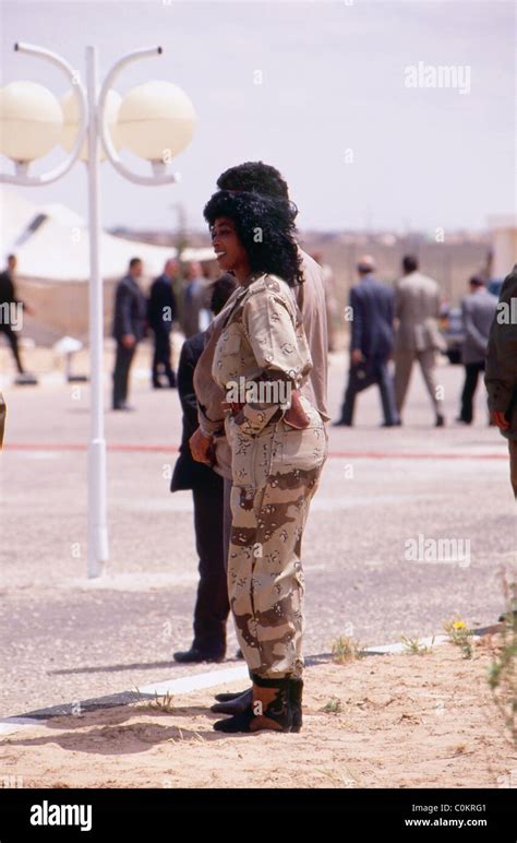 One Of Libyan President Muammar Gaddhafis Female Security Guards On