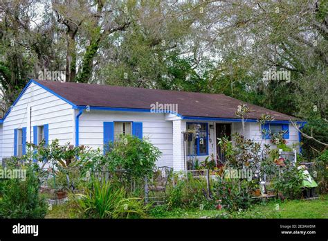 Gentrified house - Seminole Heights Neighborhood, Tampa, Florida Stock