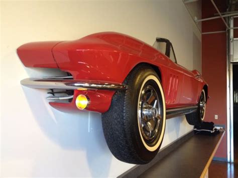 1965 1966 Corvette Roadster All Original Full Size Wall Art Deco