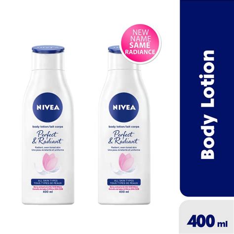 Nivea Perfect And Radiant Body Lotion For Women 400ml Pack Of 2