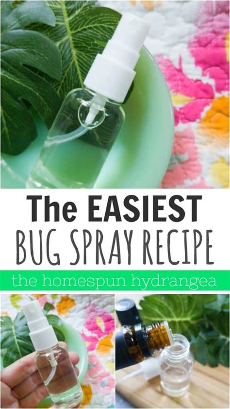 Diy Homemade Bug Spray Recipe The Homespun Hydrangea