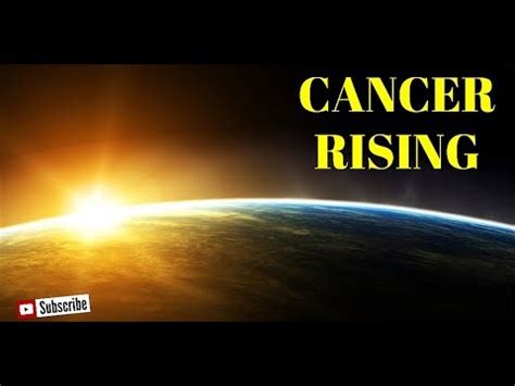 When they feel threatened, their first instinct is to protect themselves. CANCER RISING ASCENDANT - YouTube