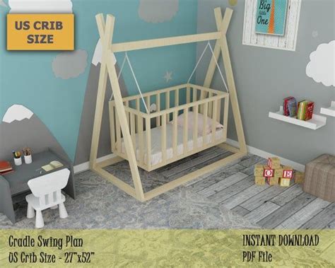 We just can't miss out the fun factor while decided a bed for the kids' bedroom and all these homemade designs will create too much fun for the kids and will also be an absolute comfort for the kids. Cradle Swing Plan, Wooden Swing for Baby, DIY Plan for ...