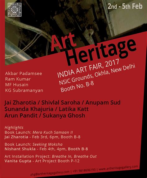 India Art Fair 2017 Indian Contemporary Art Art Heritage Gallery