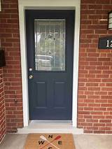 Best exterior colors for brick sage green taupe. Freshly Painted Front Doorbenjamin Moore | Red brick house ...