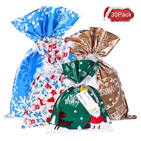 Maybe you would like to learn more about one of these? Coolmade 30 Pack Bag Christmas Drawstring Goody Bags Xmas ...