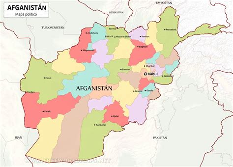 Mapa online de afganistán googlemapa. Mapa de Afganistán - Geografía de Afganistán