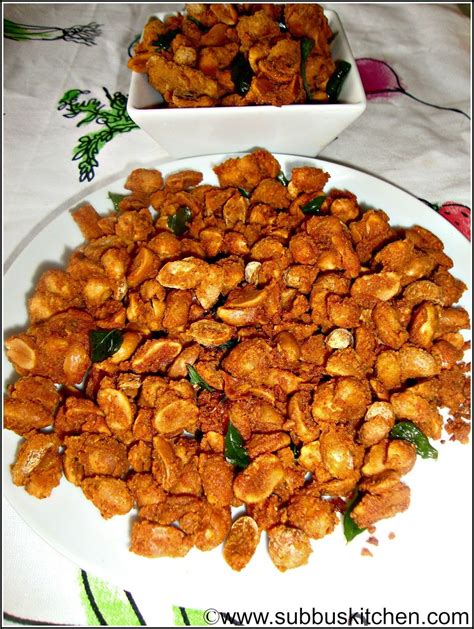 Masala Peanuts Subbus Kitchen Want To Eat A Crispy And Spicy Snack For A Evening Tea Coffee