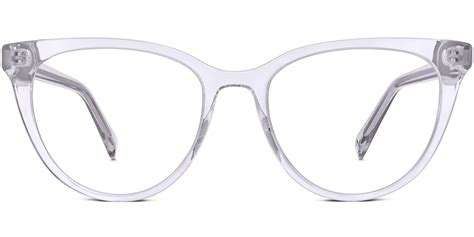 Haley Eyeglasses In Lavender Crystal For Women Warby Parker Clear Eyeglass Frames Cat Eye