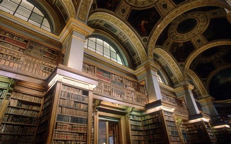 Books Library Shelves Arch Interiors Pillar Paris France