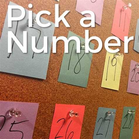 Step By Step Learn How To Build A Pick A Number Board