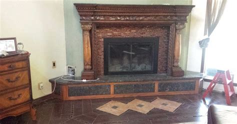 Hill country estate by garabedian properties custom home builder. Revamp an Ugly Brick Fireplace (Without Painting It ...