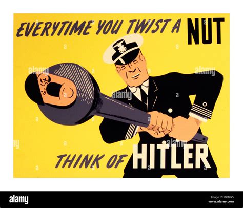 Humorous Ww2 Propaganda Poster For The Us Military War Effort Stock