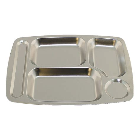 Mfh Cafeteria Tray Stainless Steel 5 Compartment