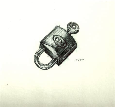 Kids, learn how to draw the key by following the steps below. Drawing, A blog........: Lock and Key