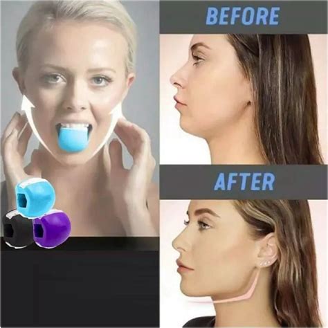 New Facial Jaw Line Ball Portable Aligner Support Chewing Gum Dental Bite Exercise Jawzrsize