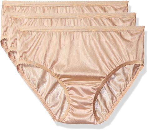 Buy Shadowline Women S Panties Nylon Hipster 3 Pack At Amazon In