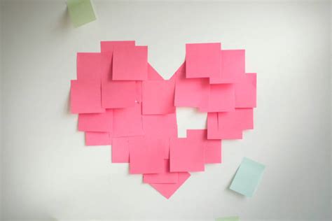Heart Post It Notes Stock Photos Pictures And Royalty Free Images Istock