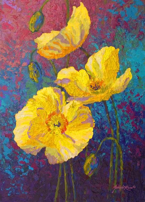 Yellow Poppies Painting Canvas Art Art