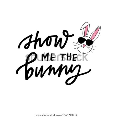 Show Me Bunny Stock Vector (Royalty Free) 1365743912