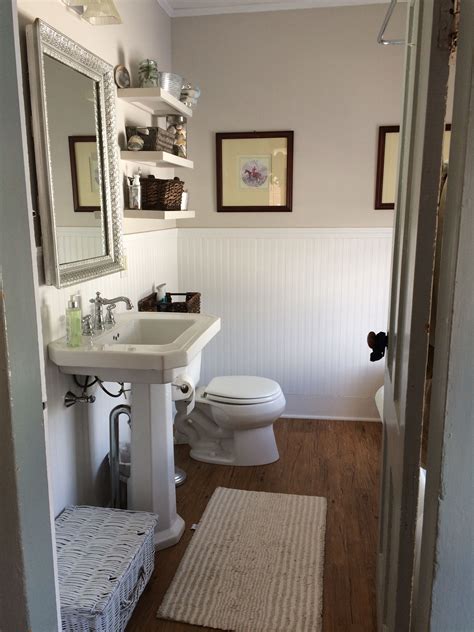 small farmhouse bathroom redone | Small farmhouse bathroom, Bathroom redo, Farmhouse bathroom