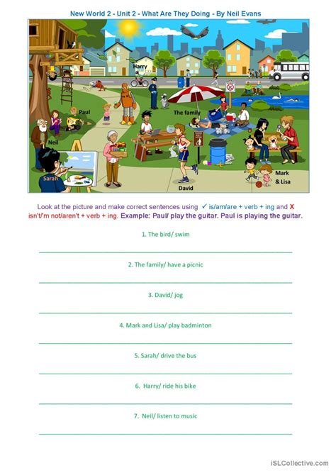 What Are They Doing Pictur English Esl Worksheets Pdf And Doc