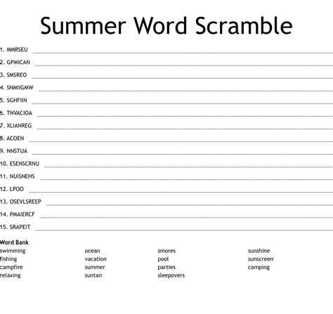 Word Scramble 1 Wordmint