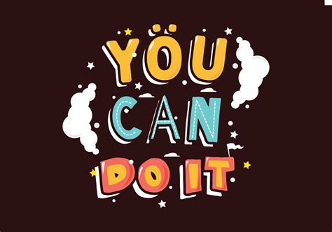 You Can Do It Illustration 98061 Vector Art At Vecteezy