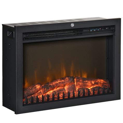 Buy Homcom 24 Electric Fireplace Insert Retro Recessed Fireplace