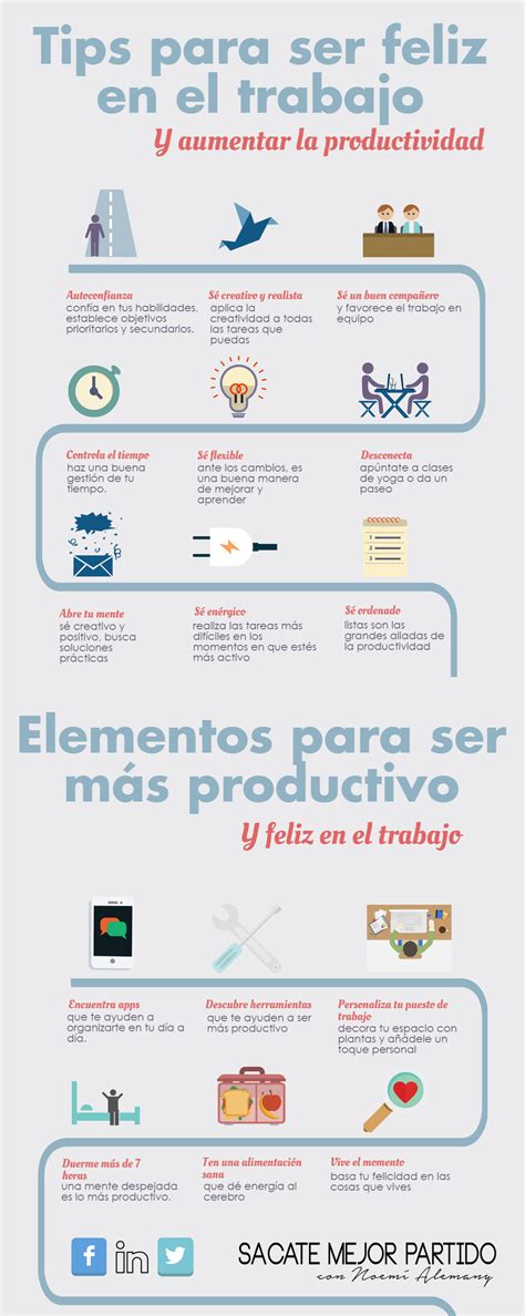 Infografia 5 Claves Para Ser Feliz Y Productivo En El Trabajo Vrogue
