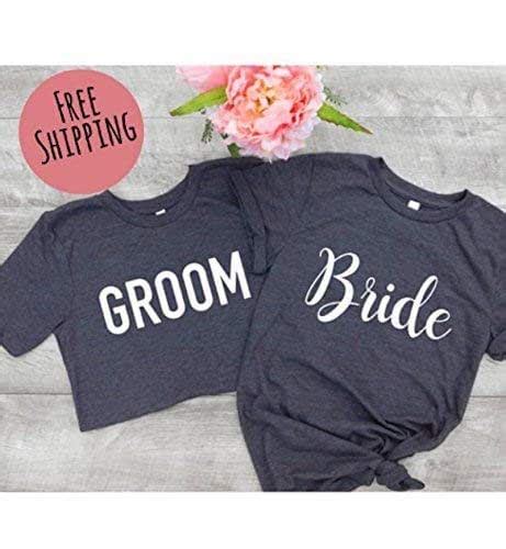 Bride And Groom T Shirts Married Af Tees Couple Shirts