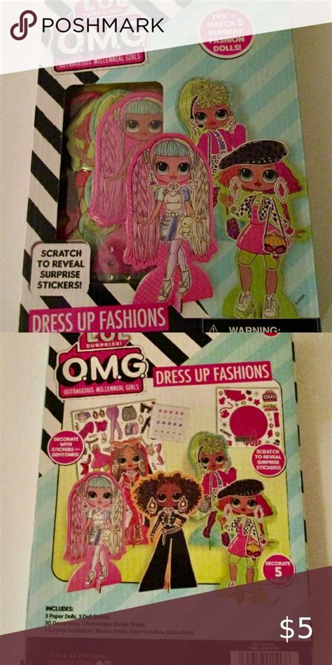 Lol Surprise Omg Paper Dolls Dress Up Fashion Paper Doll Dress