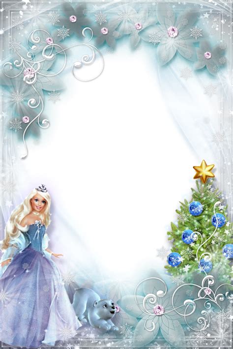 Barbie frames PNG brilhantes e floridas | Imagens para photoshop