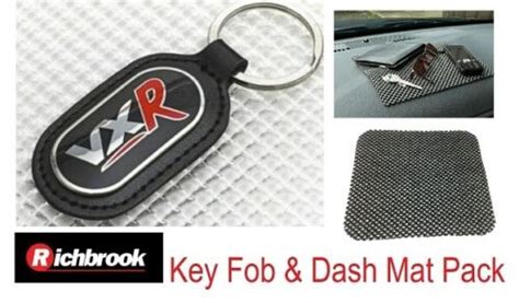Richbrook Vauxhall Vxr Logo Black Leather Key Ring Fob 440044