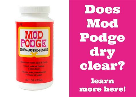 Fabric should be about 3/4″ longer then end of hoe. Does Mod Podge Dry Clear? Find Out Here! - Mod Podge Rocks