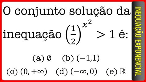 Conjunto Solução Da Inequação