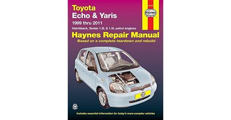 Toyota Echoyaris Automotive Repair Manual 1999 2011 By 92732