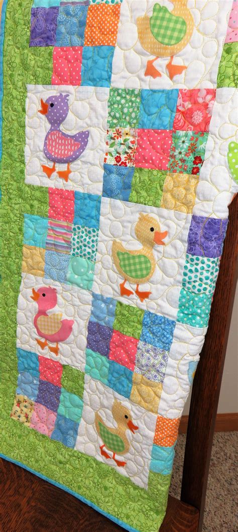 Handmade Baby Quilt For Sale Large Baby Blanket Ducks Etsy Handmade