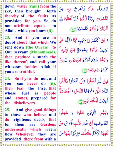 Read Surah Al Baqarah With English Translation Quran O Sunnat