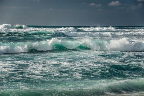 Gambar Pantai Laut Lautan Horison Awan Gelombang Angin