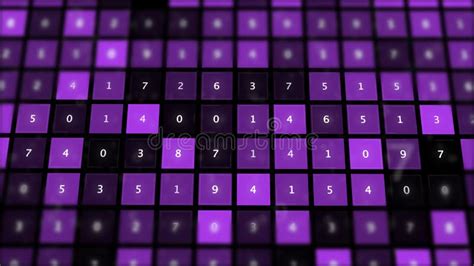 Display Of Binary Code Data With Rows Of Numbers Symbols Stock Image