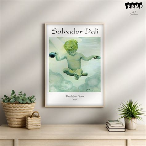 Salvador Dali The Infant Jesus 1956 Dali Exhibiton Poster Etsy