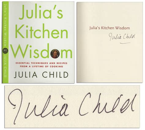 Lot Detail Julia Child Signed First Edition Of Julias Kitchen
