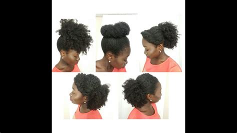 5 Simple Natural Hairstyles On Medium Length Youtube