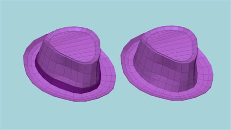 Trilby Hat 12 Pink 3d Model By Gsommer