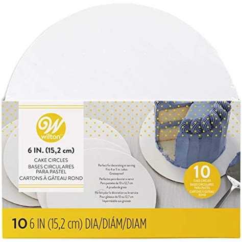 Wilton 6 Inch Round Cake Boards 10 Count